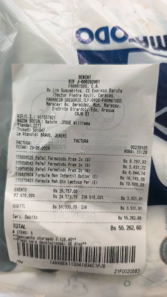 Registro de donación