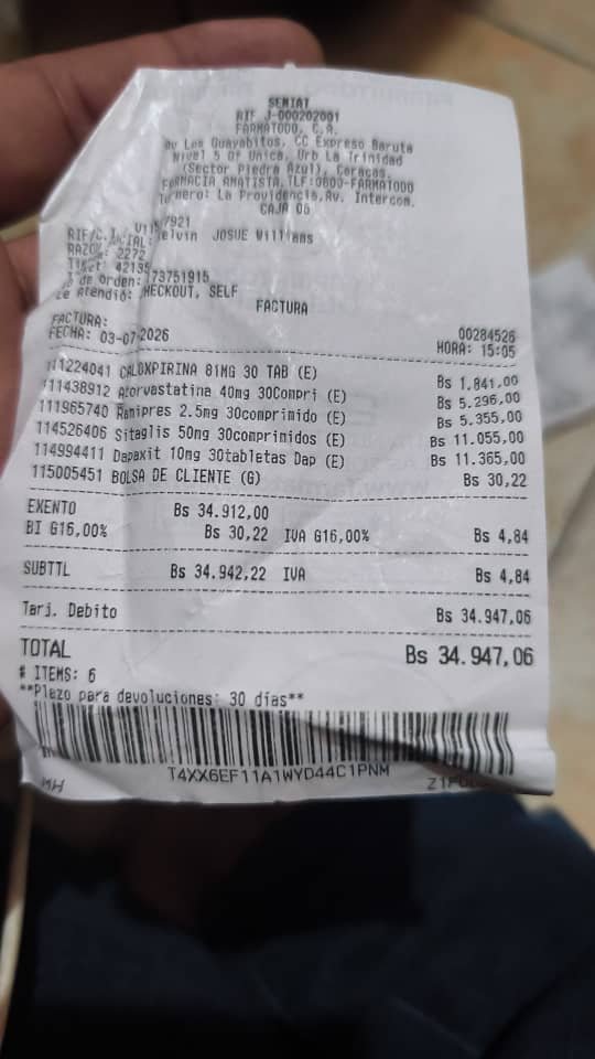 Registro de donación